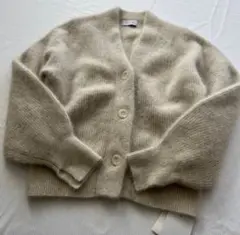 【アダムエロペ 】ADAM ET ROPE' ファーニットカーディガン