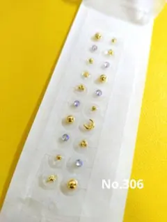 【まとめ割りあり】耳つぼジュエリー✩小粒　ストーン　ゴールド　シンプル