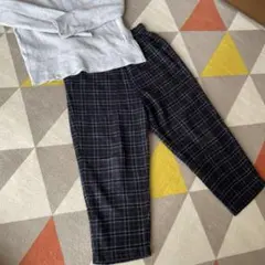 ニコアンド niko and... チェックパンツ