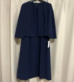 CARETTE ワンピース ネイビー スーツ 9号 結婚 卒業 入学 セレモニー