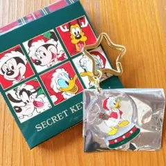 ディズニーストア　クリスマス　シークレットキーチェーン　ドナルド