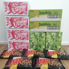 アミューズメント 菓子 まとめ売り じゃがビー cratz 2種類46個 - メルカリ