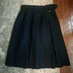 冬物プリーツスカート ダークネイビー