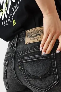 RODEOCROWNS ダークグレー スキニーパンツ　デニム