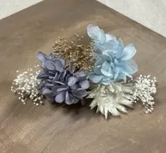 K38 ドライフラワー髪飾りヘッドドレス　成人式結婚式前撮り卒業式浴衣七五三