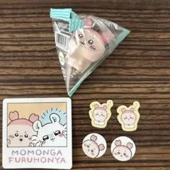 古本屋　カニちゃん　ちいかわインテリアミニフィギュア　ピースシール　モモンガ