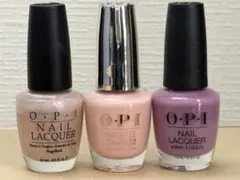 O.P.I ネイルカラーセット 3本セットパープル、ピンク、ベージュ
