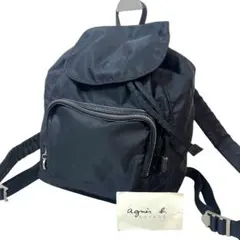 アニエスベー リュック レザー ナイロン 【美品】