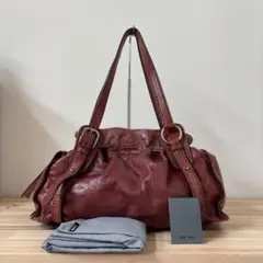 Archive Miu Miu Vitello Lux Brown Bag