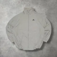 アディダスadidas古着ナイロンジャケット刺繍フルジップサンドカラーR353'