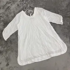 【ラクシュミー】（M）チュニック ブラウス 編み込みデザイン メルべイユアッシュ
