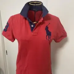 Ralph Laurenポロシャツ 赤 半袖 刺繍ロゴ 3
