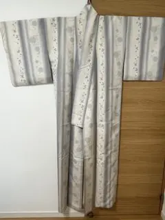 509my73○きものやまと誂製 丹下雄介 袋帯 蝋纈染 丸葉文 銀通し