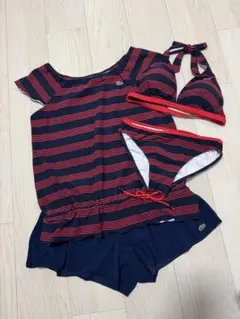 【ほぼ未使用】LACOSTE ラコステ セパレート水着 4点セットのサムネイル
