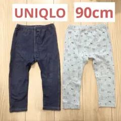 ユニクロ　10部丈レギンス　90cm 2枚セット
