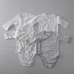 UNIQLO ベビー肌着 ボディースーツ 4枚セット 60cm 長袖