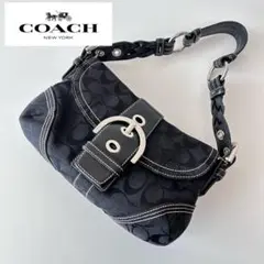 (k10)COACHコーチ ソーホー ワンショルダー シグネチャー バッグ
