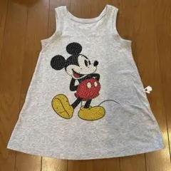ミッキーマウス スパンコール タンクトップ 110cm