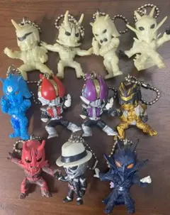 仮面ライダー フィギュア キーホルダー 11点セット