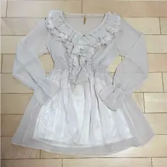 ロイヤルパーティ シフォンフリルワンピース