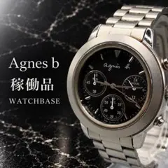 Agnes b アニエスベー V654-6100 クロノグラフ 腕時計　メンズ