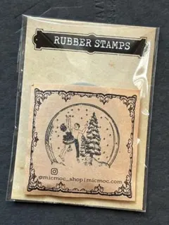 X-mas プチSALE!! mic moc スタンプ スノードーム.C