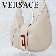 VERSACE Greca Leather Hobo Bag ivoryのサムネイル