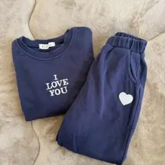 I LOVE YOU トレーナーとパンツセット