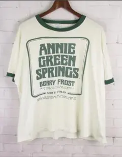 80s〜90s ANNIE GREEN SPRINGS / リンガーTシャツ