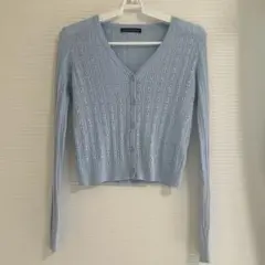 Brandy Melville ブランディーメルビル 透かし編み カーディガン