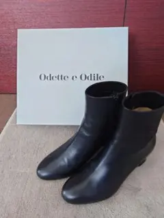オデットエオディール Odette e Odile ショートブーツBK
