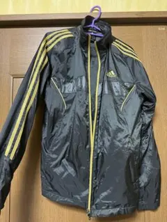 adidas ウィンドブレーカー ブラック/イエロー　上下セット