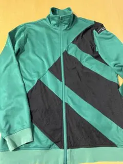 adidas EQT トラックジャケット緑/黒 105(XL)ゆったりシルエット