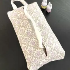 ソフトティシュケース　持ち手付き　ハンドメイド