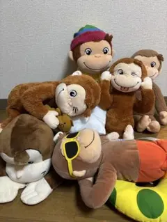 おさるのジョージ ぬいぐるみ まとめ売り 6点セット