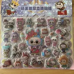 ①ラブブ♡ぷっくり立体シール