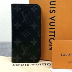 未使用 ルイヴィトン iPhone SE モノグラムエクリプス フォリオ ケース