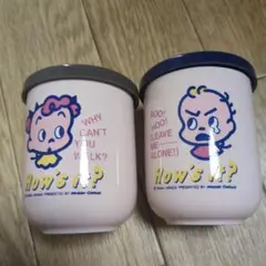 ミスド　オサムグッズ湯呑 2個セットフタ付き　未使用