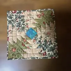 ハンドメイド パッチワーク マット 花柄