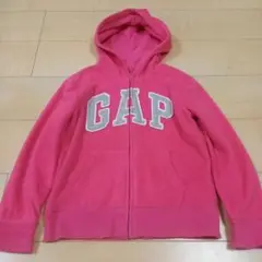 GAP フード付きパーカー ピンク m8 フリース
