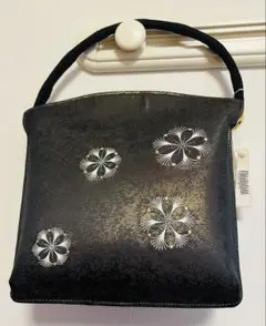 最終値下げ【美品】和装用バッグ 花柄 黒
