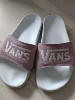 VANS ピンク ロゴ スライドサンダル サイズ6のサムネイル