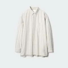 ユニクロJW ANDERSON オックスフォードオーバーサイズシャツ/ストライプ
