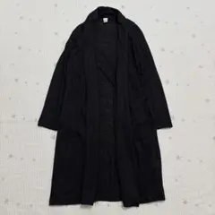 美品✨08mab リネン100% ドレープロングカーディガン ブラック 黒のサムネイル