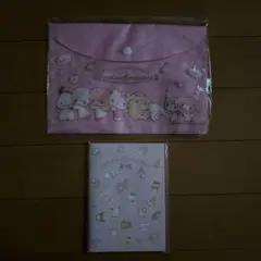 サンリオsanrio A5ケースポーチ　ピンク　ノート　キティキキララポムプリン