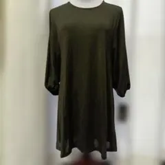 新品未使用　ブラック バルーンスリーブ チュニック　M~L
