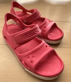crocs サンダル ピンク　J3 21cm