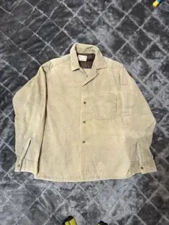 60s コーデュロイシャツ　無地　ビンテージ