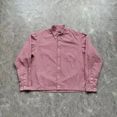 old uniqlo 短丈 チェックシャツ　ボックスシルエット　シティーボーイ