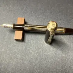 Pelikan 万年筆 M400細字、K400ボールペン セット 茶縞 - メルカリ